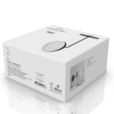 Çelik/Cam Masa Aynası 5X Zoom Siyah