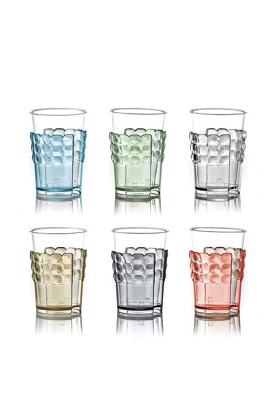 Çeşitli Renk  6Lı Bardak Seti 13,4X8X16,5Cm