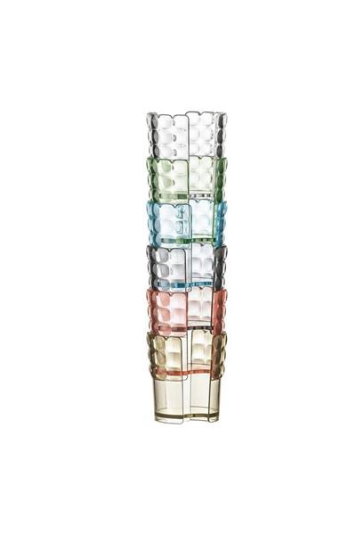 Çeşitli Renk  6Lı Bardak Seti 13,4X8X16,5Cm