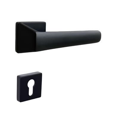 Concordıa Rozetli Kapı Kolu Takımı Siyah Renk