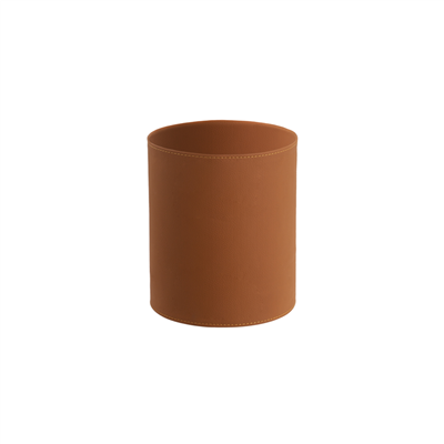 Çöp Kovası Deri Kılıfı Terracotta