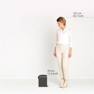 Çöp Kovası Pedallı Soft 5 Lt Paslanmaz Çelik