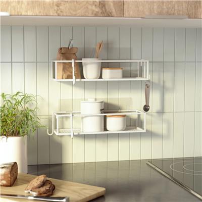 Cubıko 2Li Beyaz Yapışkanlı Şampuanlık