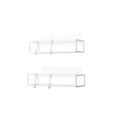 Cubıko 2Li Beyaz Yapışkanlı Şampuanlık