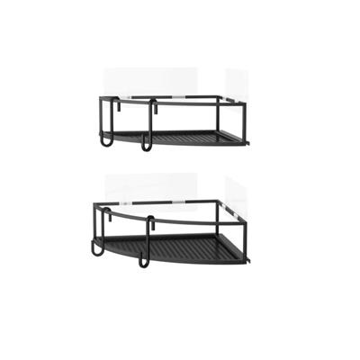 Cubıko 2Li Siyah Köşe Şampuanlık