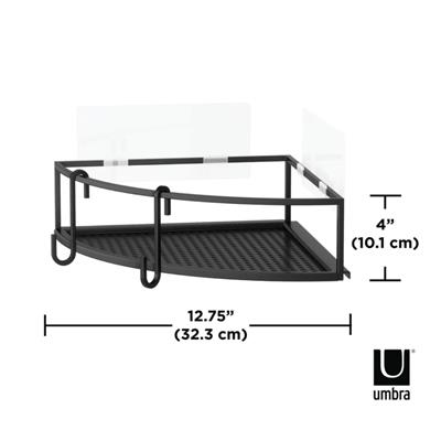 Cubıko 2Li Siyah Köşe Şampuanlık