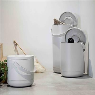 Dairesel Atık Çöp Kutusu 15 L Sıcak Gri