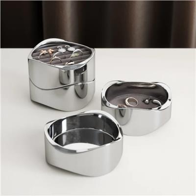 Dalgalı Mücevher Düzenleyici Krom 11x10 cm