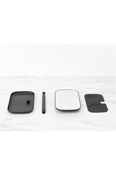 Dark Grey Ayaklı Masa Aynası 12,6Cmx20Cmx28,3Cm