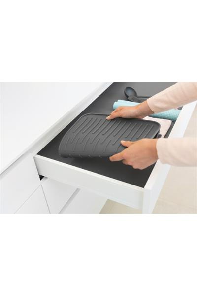 Dark Grey Silikon Bulaşık Kurutma Matı
