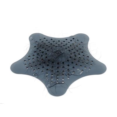 Denizyıldızı Saç Yakalayıcı/Banyo Gider Filtresi Gri Mavi Çap:15 cm
