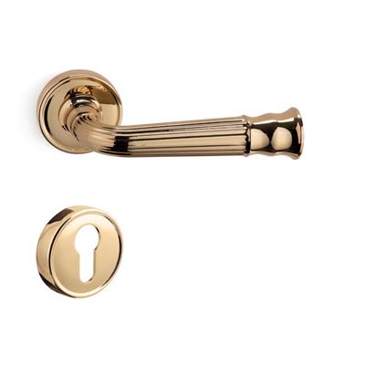 Despına Rozetli Kapı Kolu Takımı Altın Renk