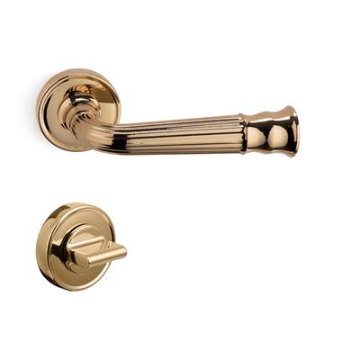 Despına Rozetli Kapı Kolu Takımı Altın Renk