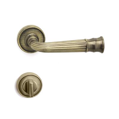 Despına Rozetli Kapı Kolu Takımı Antik Renk