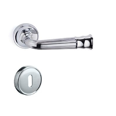Despına Rozetli Kapı Kolu Takımı Krom Renk