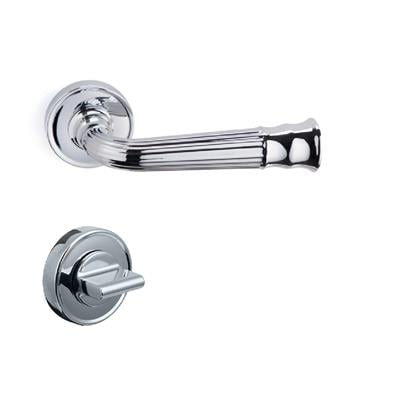 Despına Rozetli Kapı Kolu Takımı Krom Renk