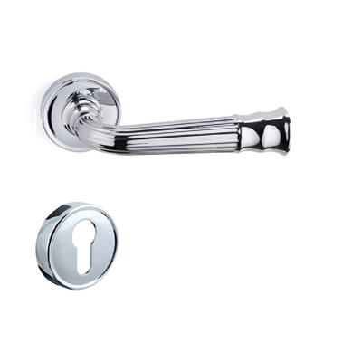 Despına Rozetli Kapı Kolu Takımı Krom Renk