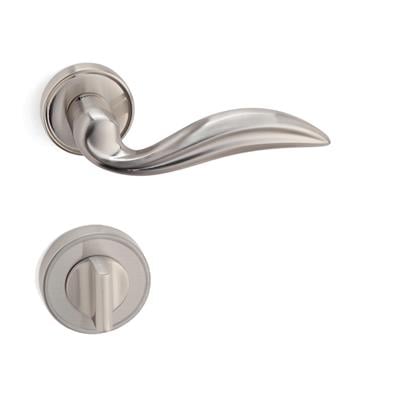 Dıana Rozetli Kapı Kolu Takımı Saten  Renk