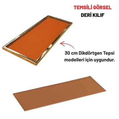Diktörgen Tepsi Deri Kılıfı Terracotta