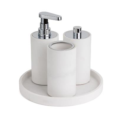 Diş Fırçalığı Beyaz/Krom Renk 127X73X73 Mm