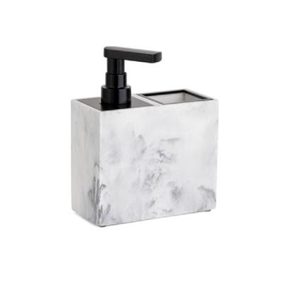 Diş Fırçalığı/Sıvı Sabunluk Mermer Deseni/Siyah Renk 189X88X146 Mm