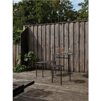 Disc Bench Siyah Çelik 90x33x45 cm