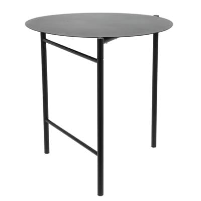 Disk Masası Siyah Çelik 72 Cm - Çap 70 Cm