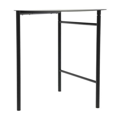 Disk Masası Siyah Çelik 72 cm - Çap 70 cm