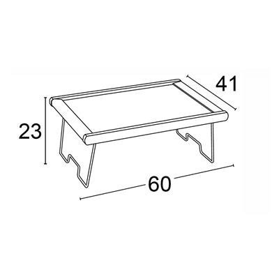 Doğal Renk Ahşap Yatak Keyif Tepsisi