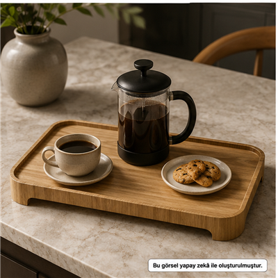 Doğal Söğüt Ağacı Sunum Tahtası - Medium - 35 x 21 cm