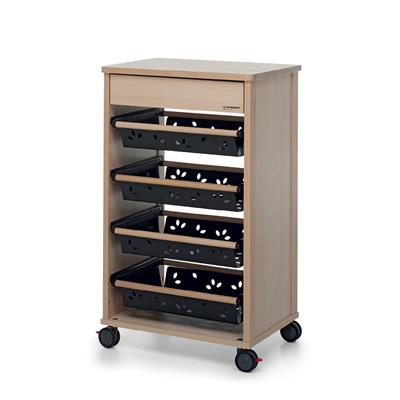 Domestik Yeni Ahşap Mutfak Arabası  Doğal Renk