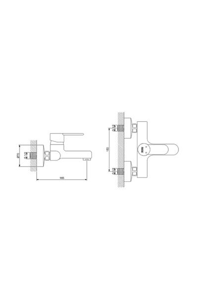 Domıno Banyo Bataryası Siyah