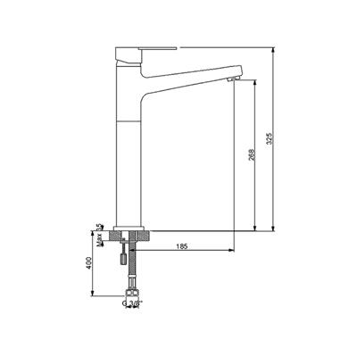 Domıno Çanak Tıpı Lavabo Bataryası Altın 971008