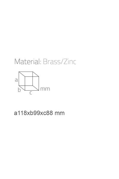 Dorado Diş Fırçalığı Duvara Monte Rose Renk 118X100X88 Mm