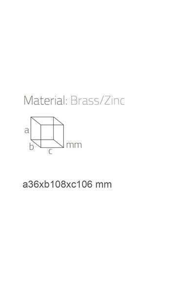 Dorado Sabunluk Duvara Monte Rose Renk 37X109X106 Mm