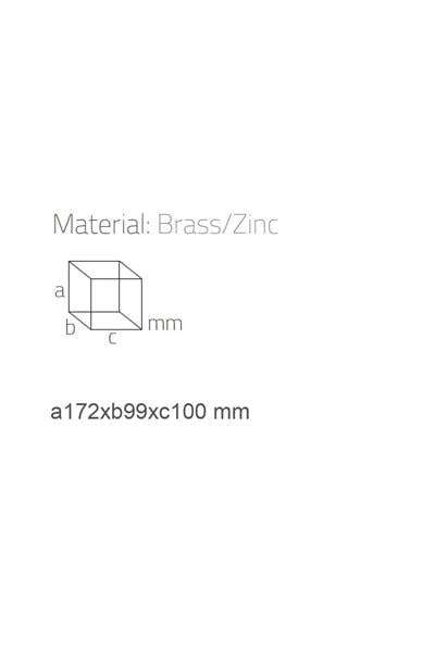 Dorado Sıvı Sabunluk Duvara Monte Rose Renk 175X99X107 Mm