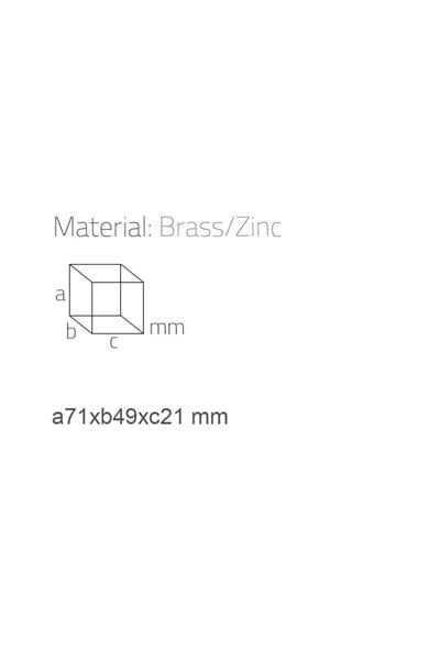 Dorado Duvara Monte Tekli Askılık Rose 71x50x21 mm