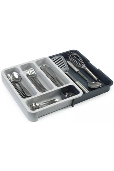 Drawerstore Genişleyen Çatal Bıçak Düzenleyici - Koyu Gri