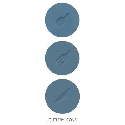 Drawerstore Kompakt Çatal Bıçak Düzenleyici - Editions (Sky)