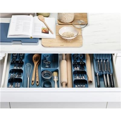 Drawerstore Kompakt Çatal Bıçak Düzenleyici - Editions (Sky)