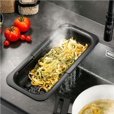 Drenare Siyah Lavabo Süzgeci 34 İle 47 cm Arası Değişen Uzunluk