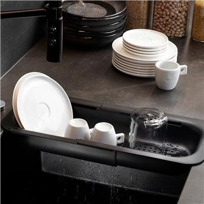 Drenare Siyah Lavabo Süzgeci 34 İle 47 cm Arası Değişen Uzunluk