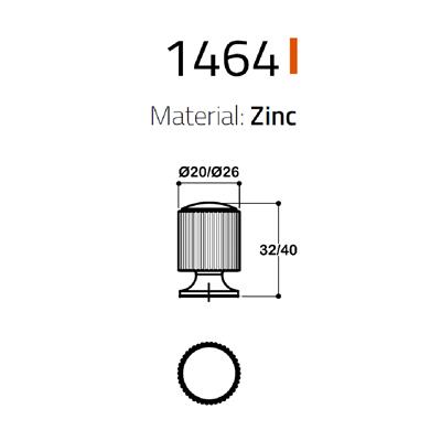 1464 Düğme Kulp Saten Renk