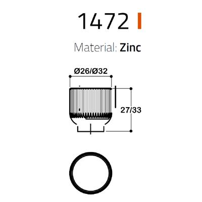 1472 Düğme Kulp Mat Altın Renk