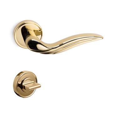 Elara Rozetli Kapı Kolu Takımı Altın  Renk