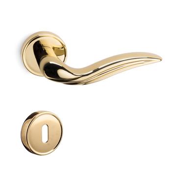 Elara Rozetli Kapı Kolu Takımı Altın  Renk