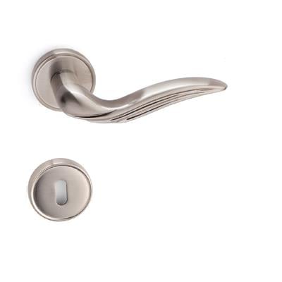 Elara Rozetli Kapı Kolu Takımı Saten Renk