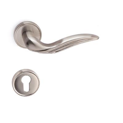 Elara Rozetli Kapı Kolu Takımı Saten Renk