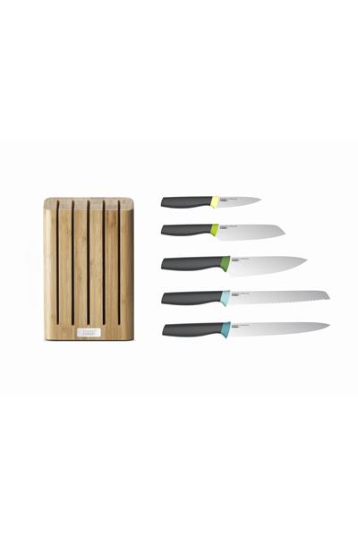 Elevate 5´Li Bıçak Bambu Blok Set