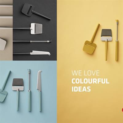 Emma Paslanmaz Çelik Peynir Dilimleyici 19 Cm - Hardal